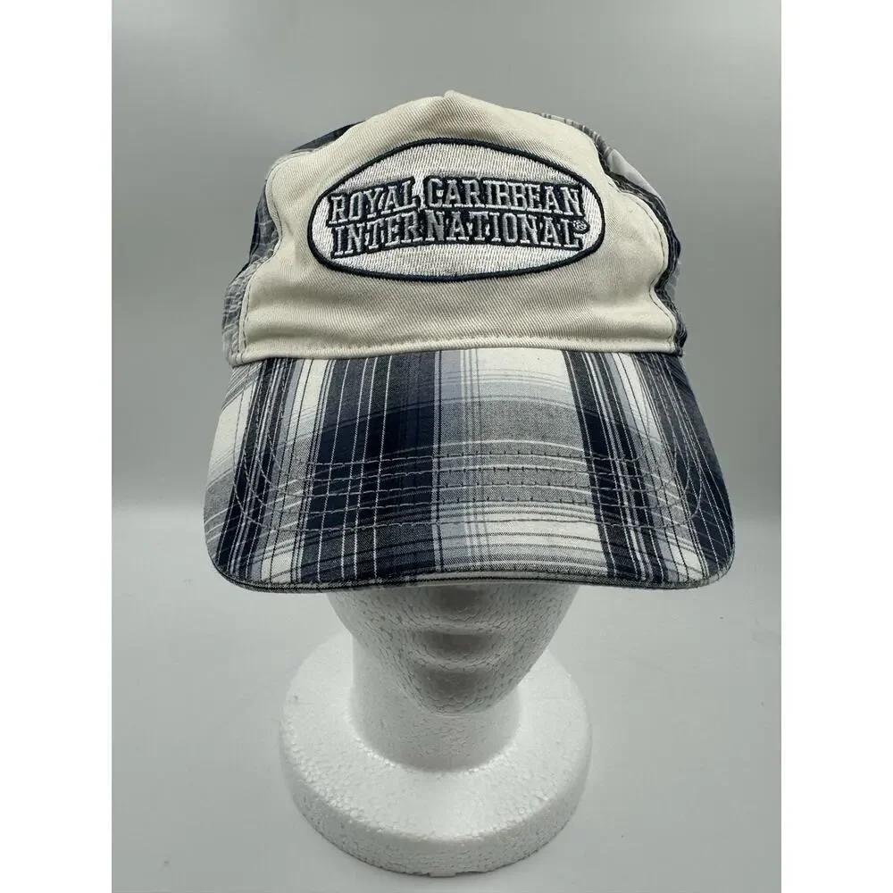 Royal Caribbean International Plaid Hat Cap - Adjustable - 100% Cotton